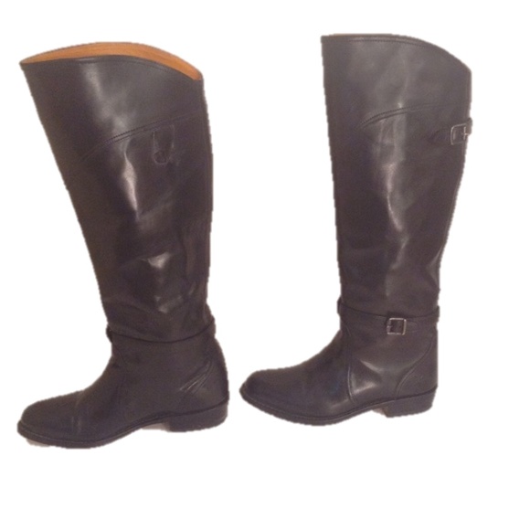Frye Dorado Black Equestrian Riding Boots - Picture 4 of 8